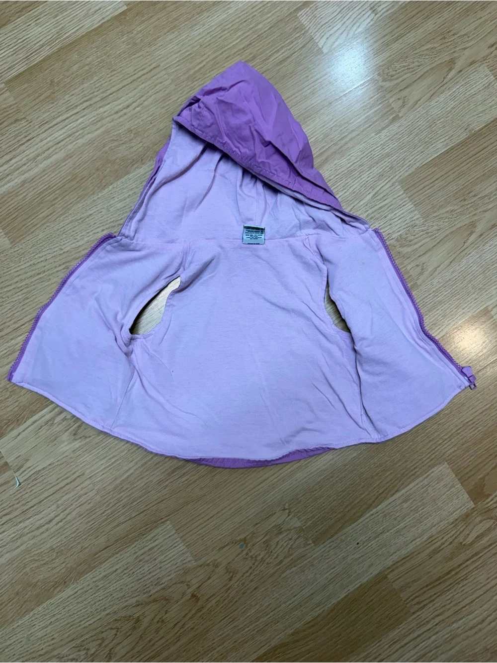 OshKosh B’gosh Pink Hooded Zip Vest Girls 18 Months Lightweight Layer